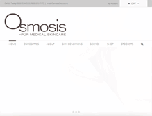 Tablet Screenshot of osmosisskin.co.nz